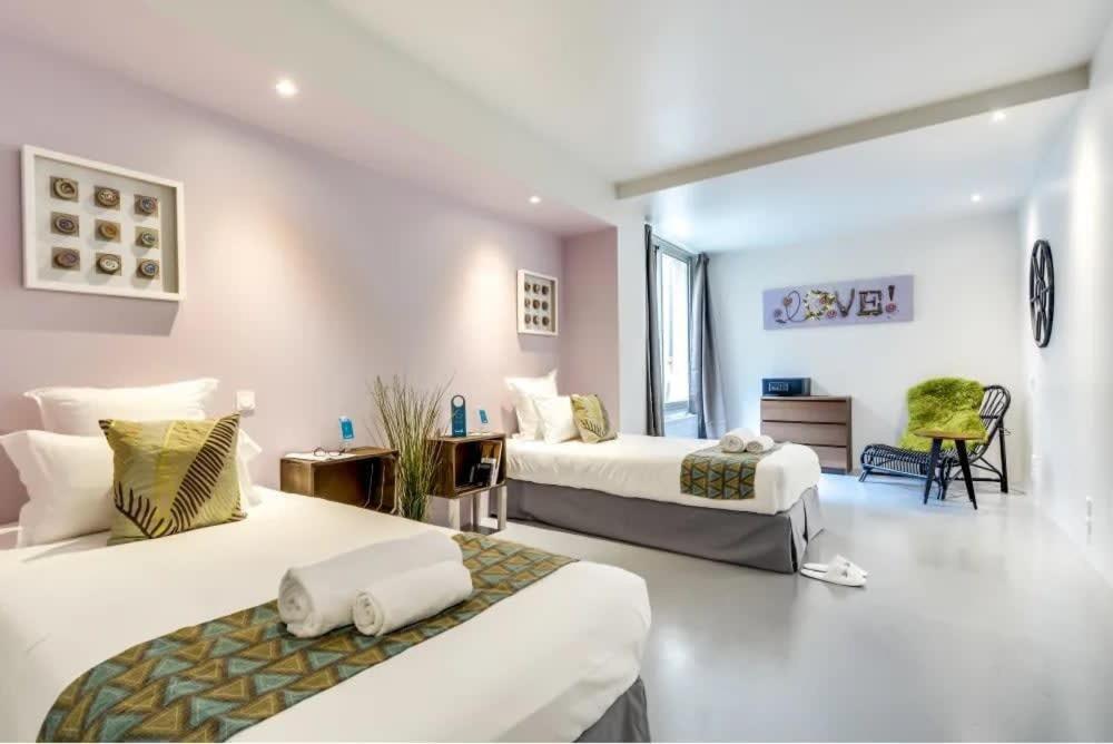 شقة Modern And Huge 3Bd For 10 Guests In Le Marais! باريس المظهر الخارجي الصورة